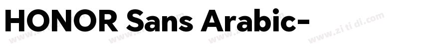 HONOR Sans Arabic字体转换